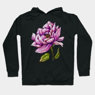 Peony Flower Hoodie